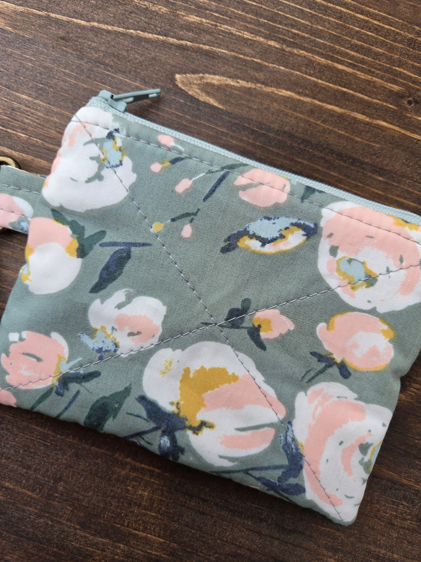 Keychain Wallet Blue Blossom