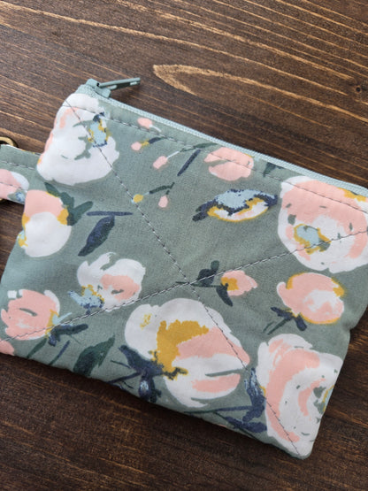 Keychain Wallet Blue Blossom