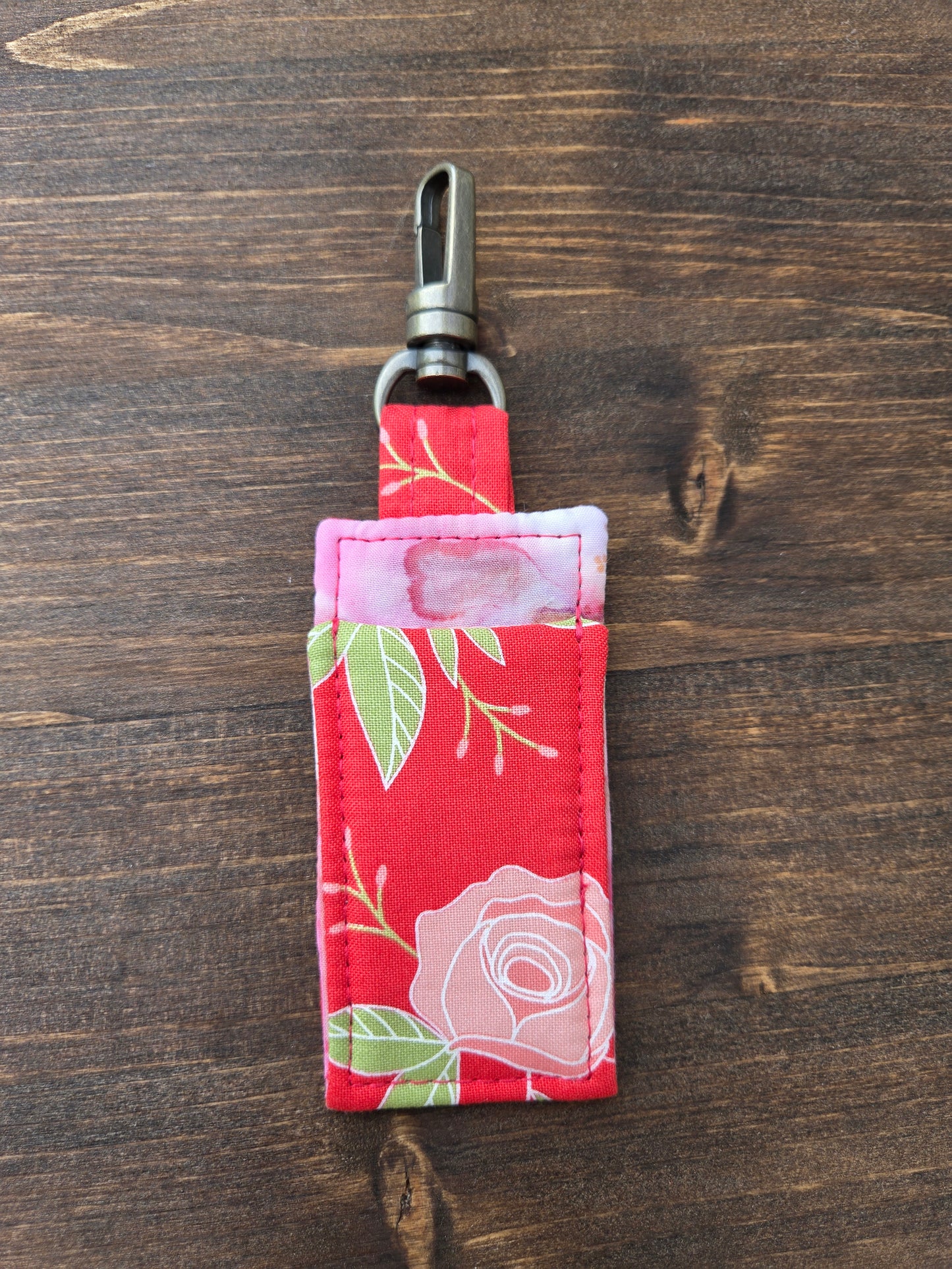Lip Balm Cozy Red Floral