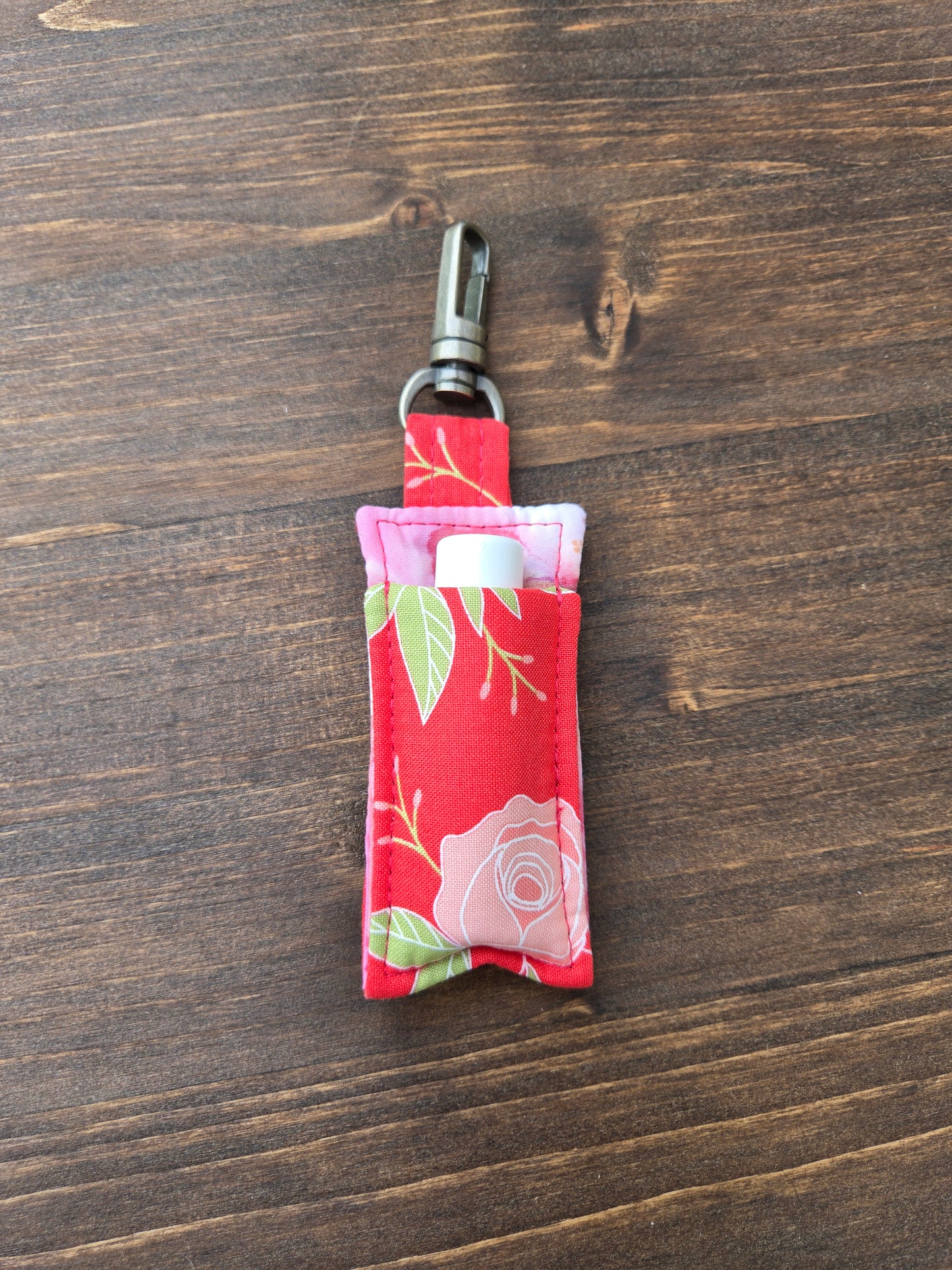Lip Balm Cozy Red Floral