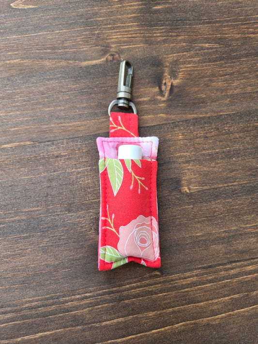 Lip Balm Cozy Red Floral