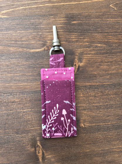 Lip Balm Cozy Plum Print