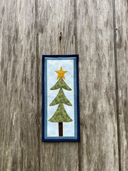 Christmas Tree Mini Banner - light green
