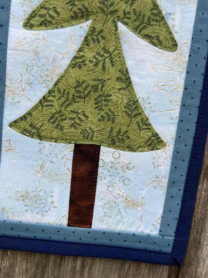 Christmas Tree Mini Banner - light green