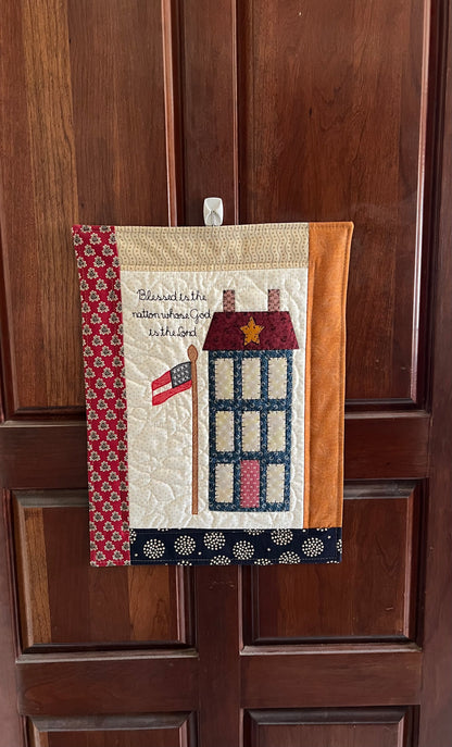 Blessed Nation Small Wall Hanging