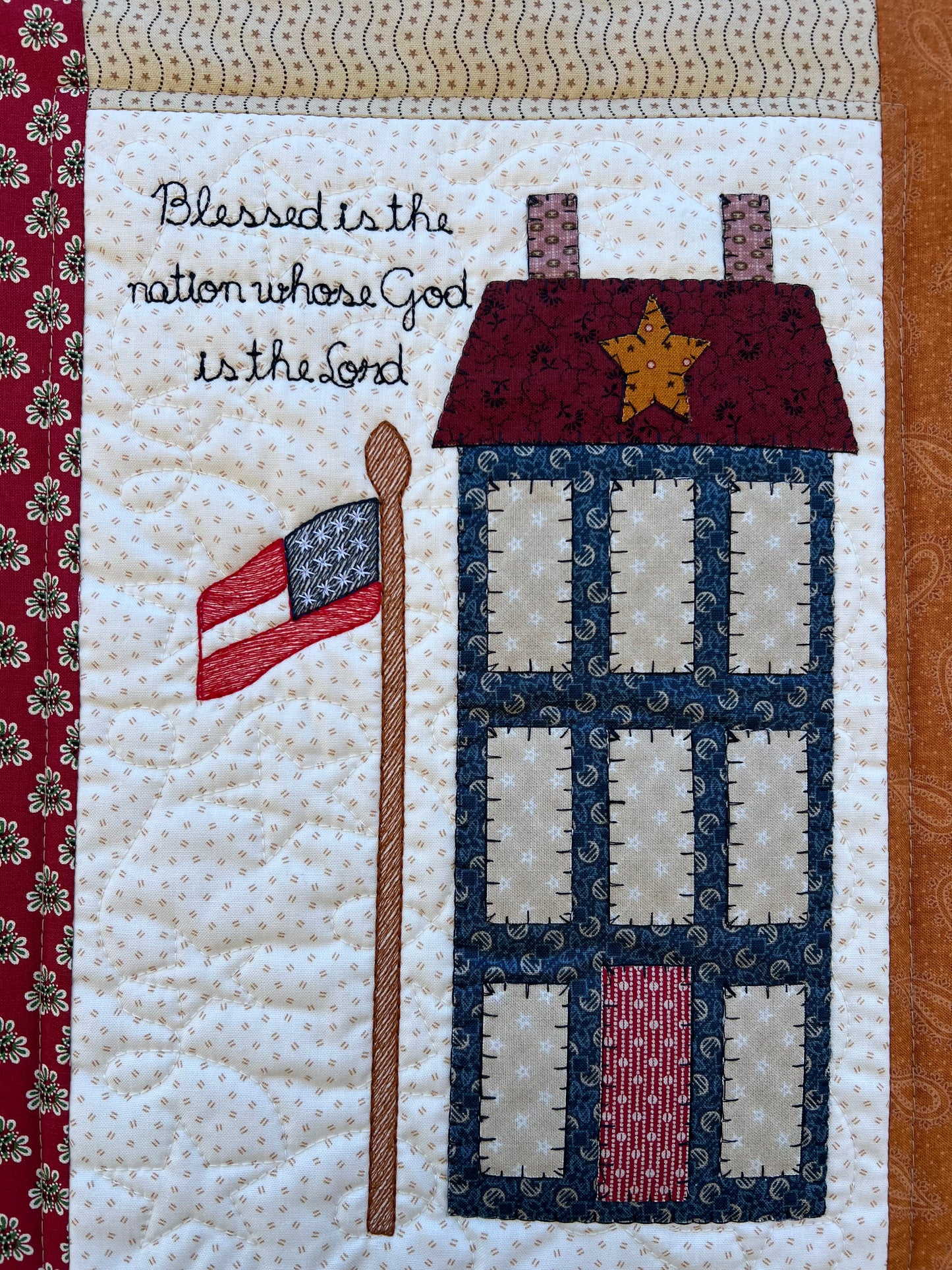 Blessed Nation Small Wall Hanging