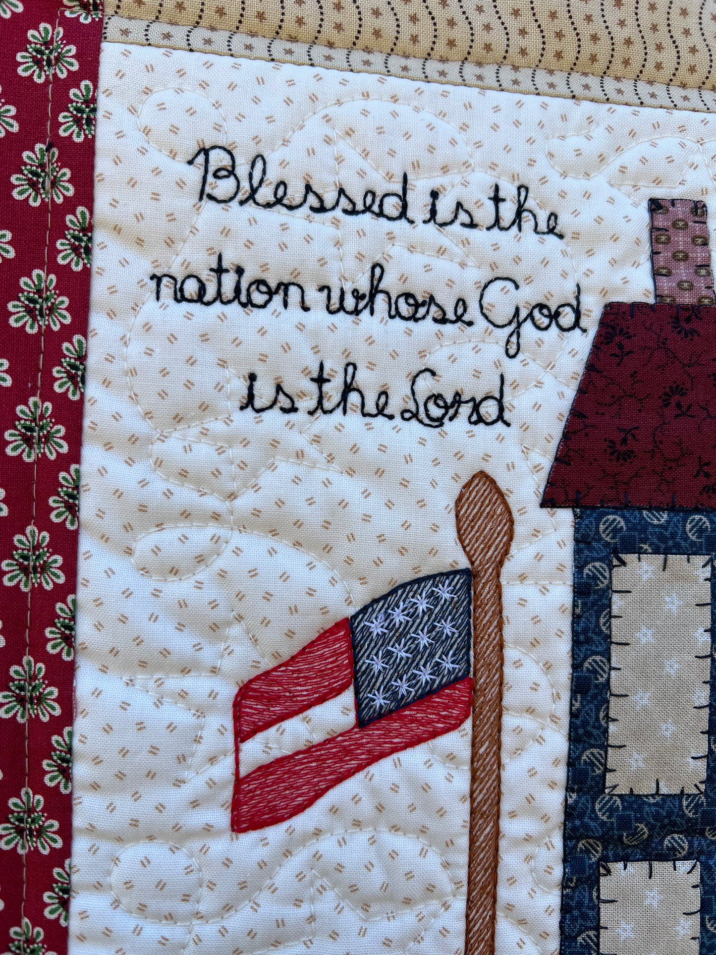 Blessed Nation Small Wall Hanging