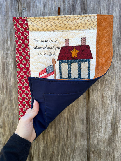 Blessed Nation Small Wall Hanging