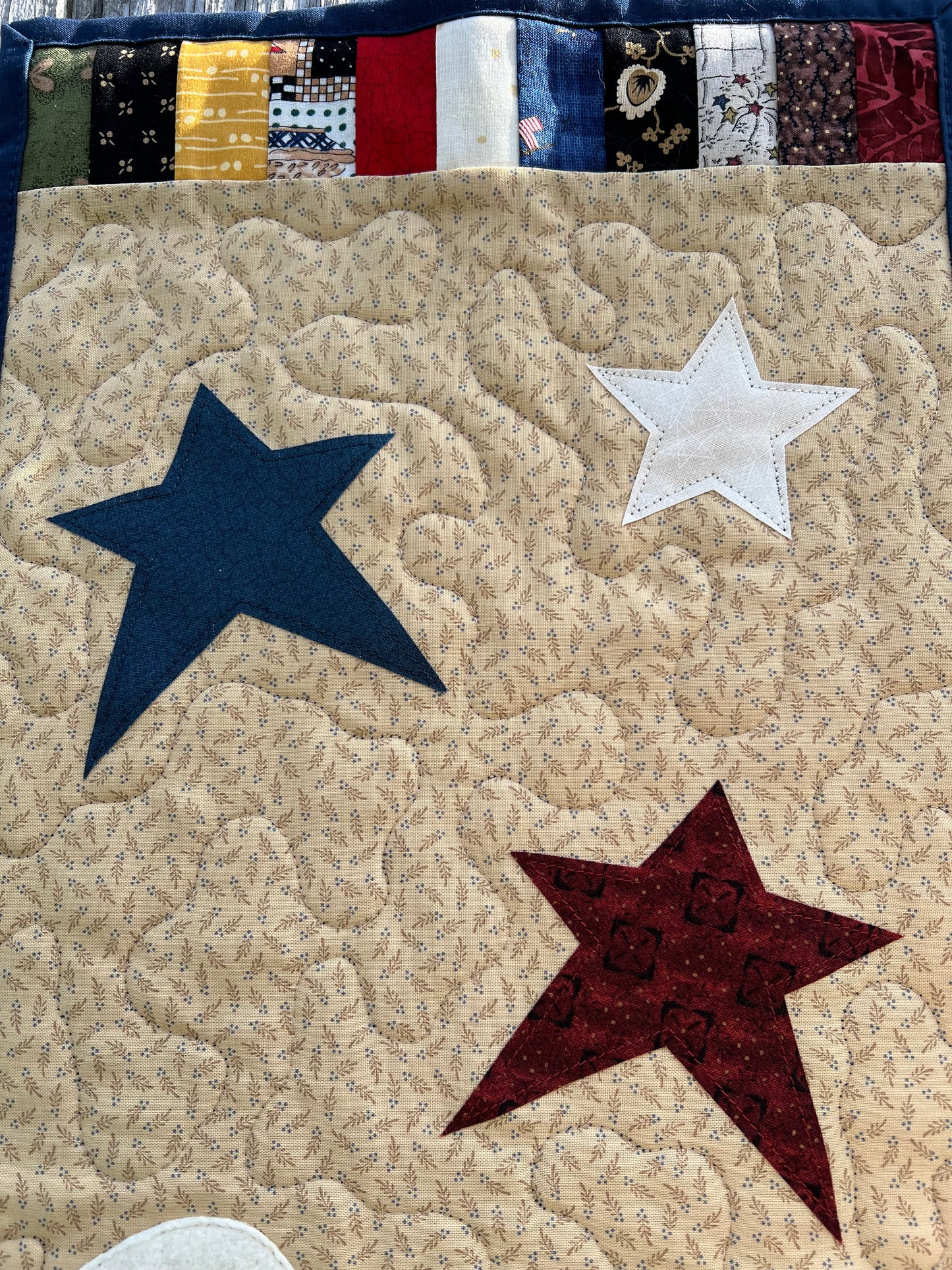 Americana Sheep Door Banner