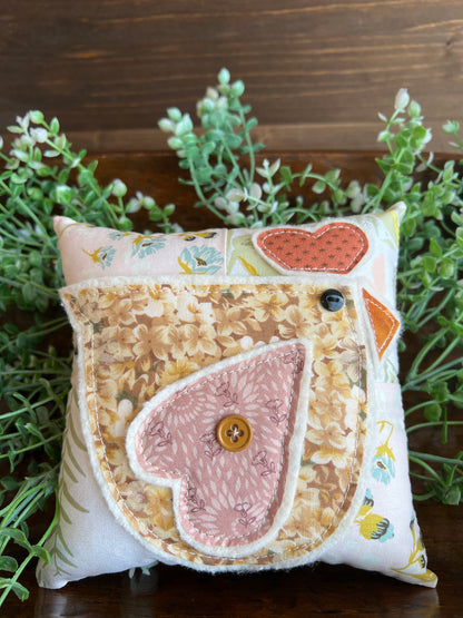 Chicken Bowl Filler Pillow - spring colors