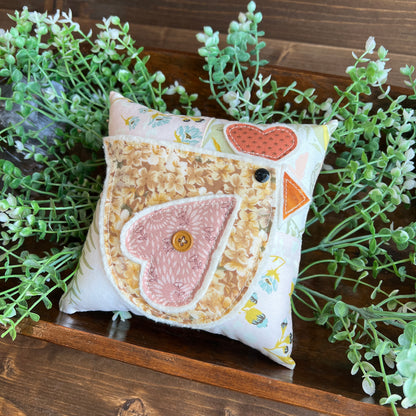 Chicken Bowl Filler Pillow - spring colors