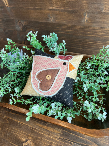 Chicken Bowl Filler Pillow - country colors