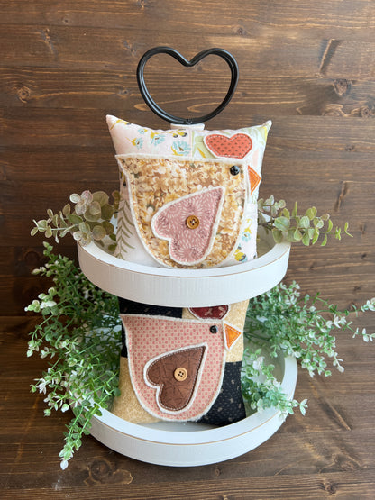 Chicken Bowl Filler Pillow - spring colors