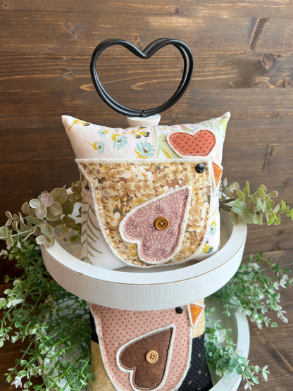 Chicken Bowl Filler Pillow - spring colors