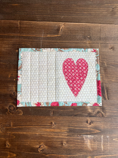 Heart Mug Rug Soft Floral