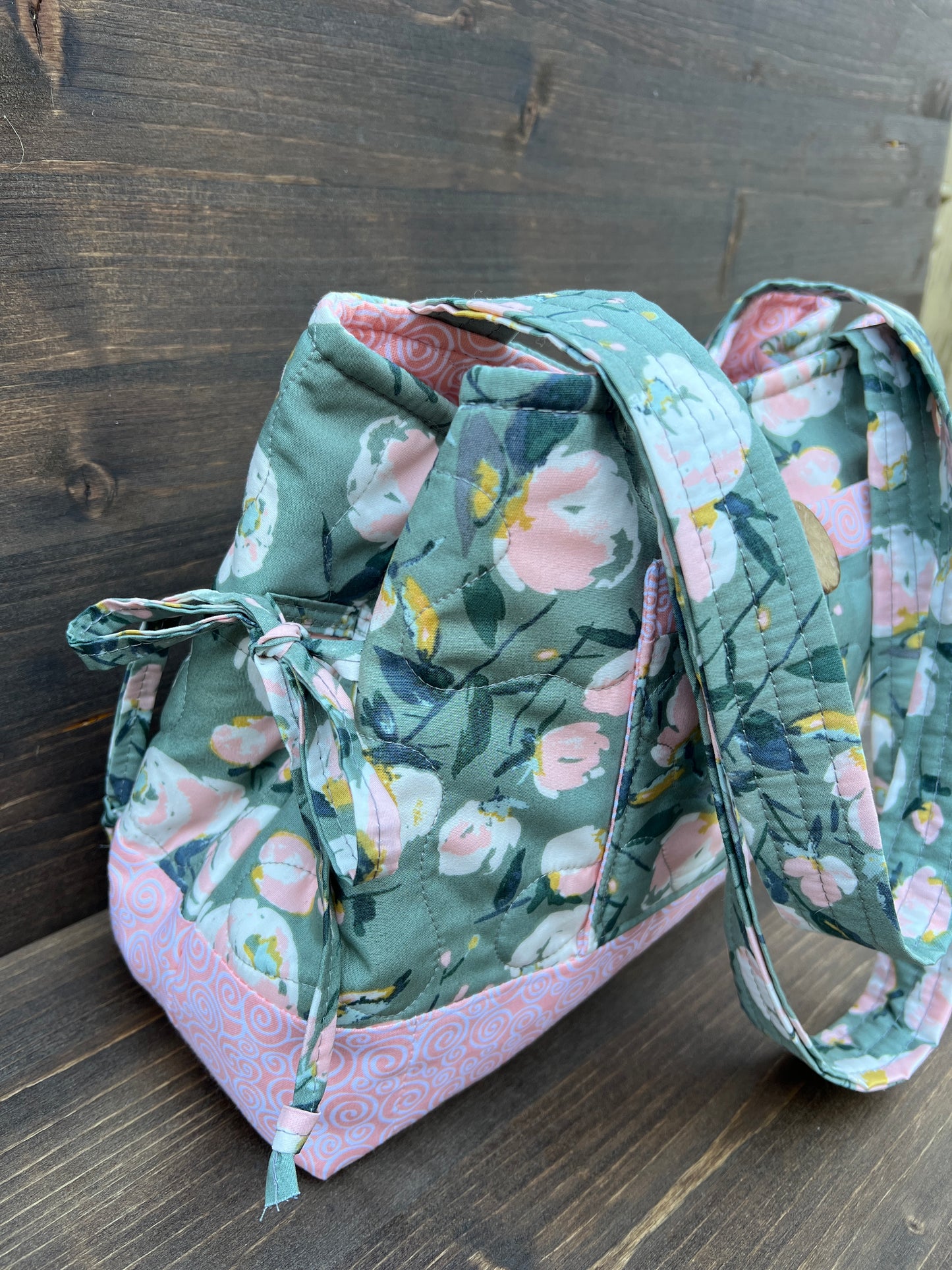 Blue Blossom Mini Bow Tucks Bag