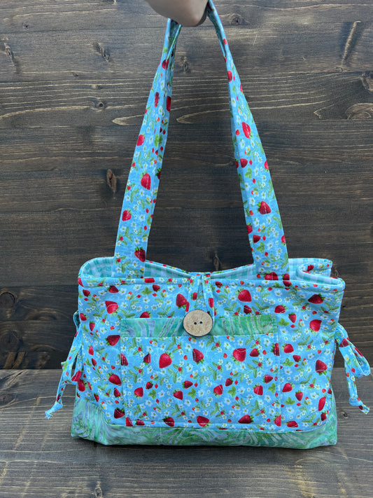 Strawberry Mini Bow Tucks Bag