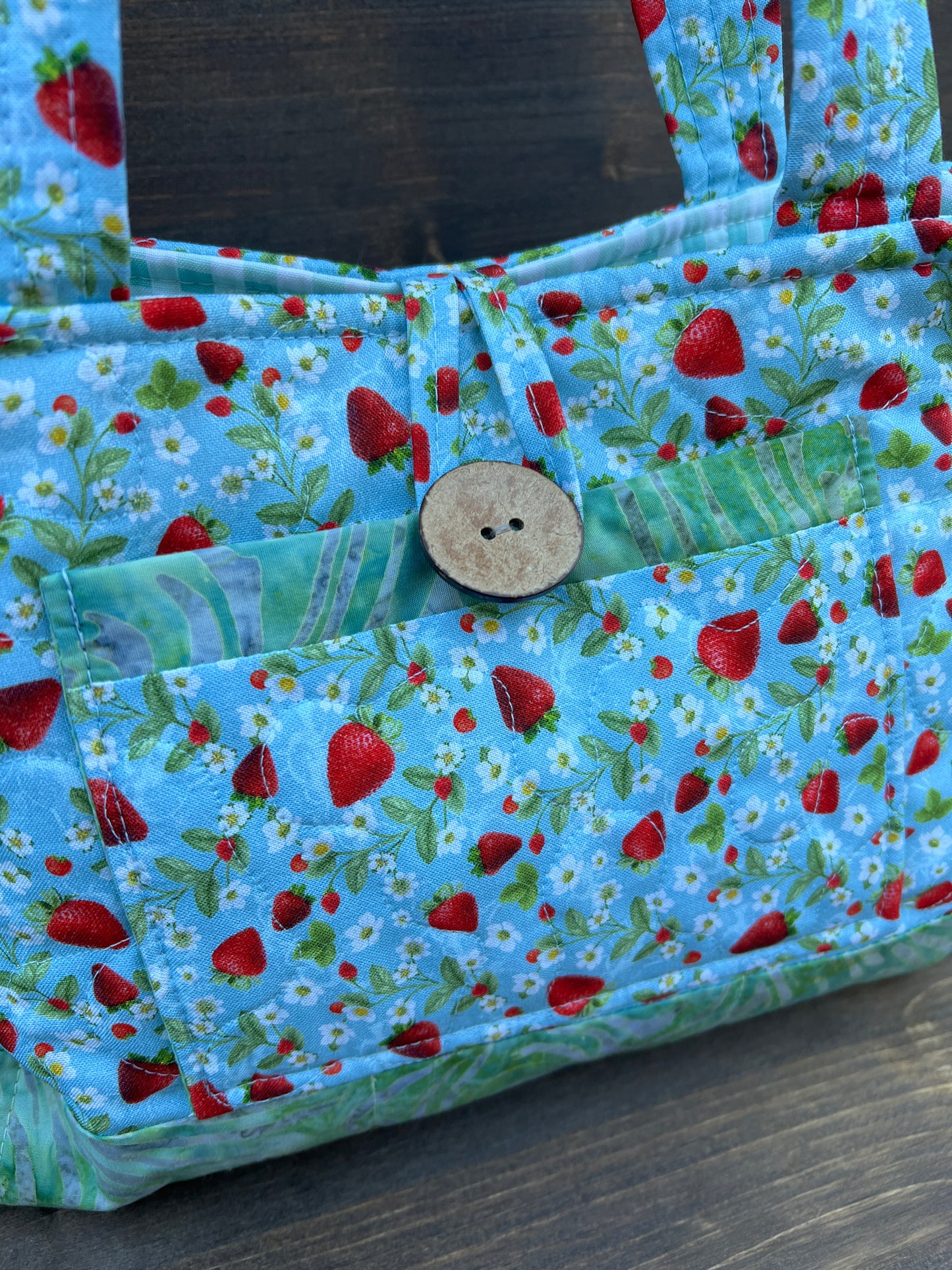 Strawberry Mini Bow Tucks Bag