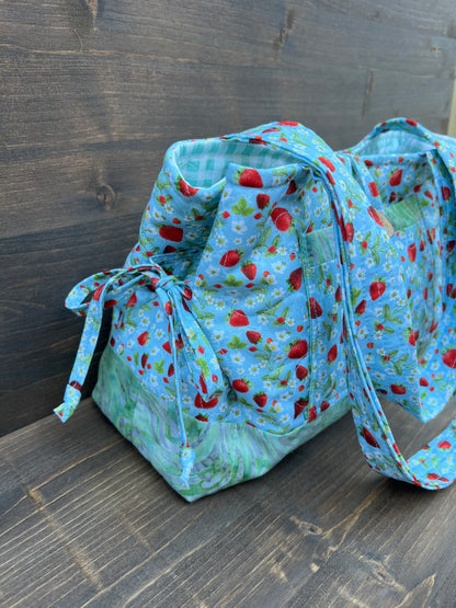 Strawberry Mini Bow Tucks Bag