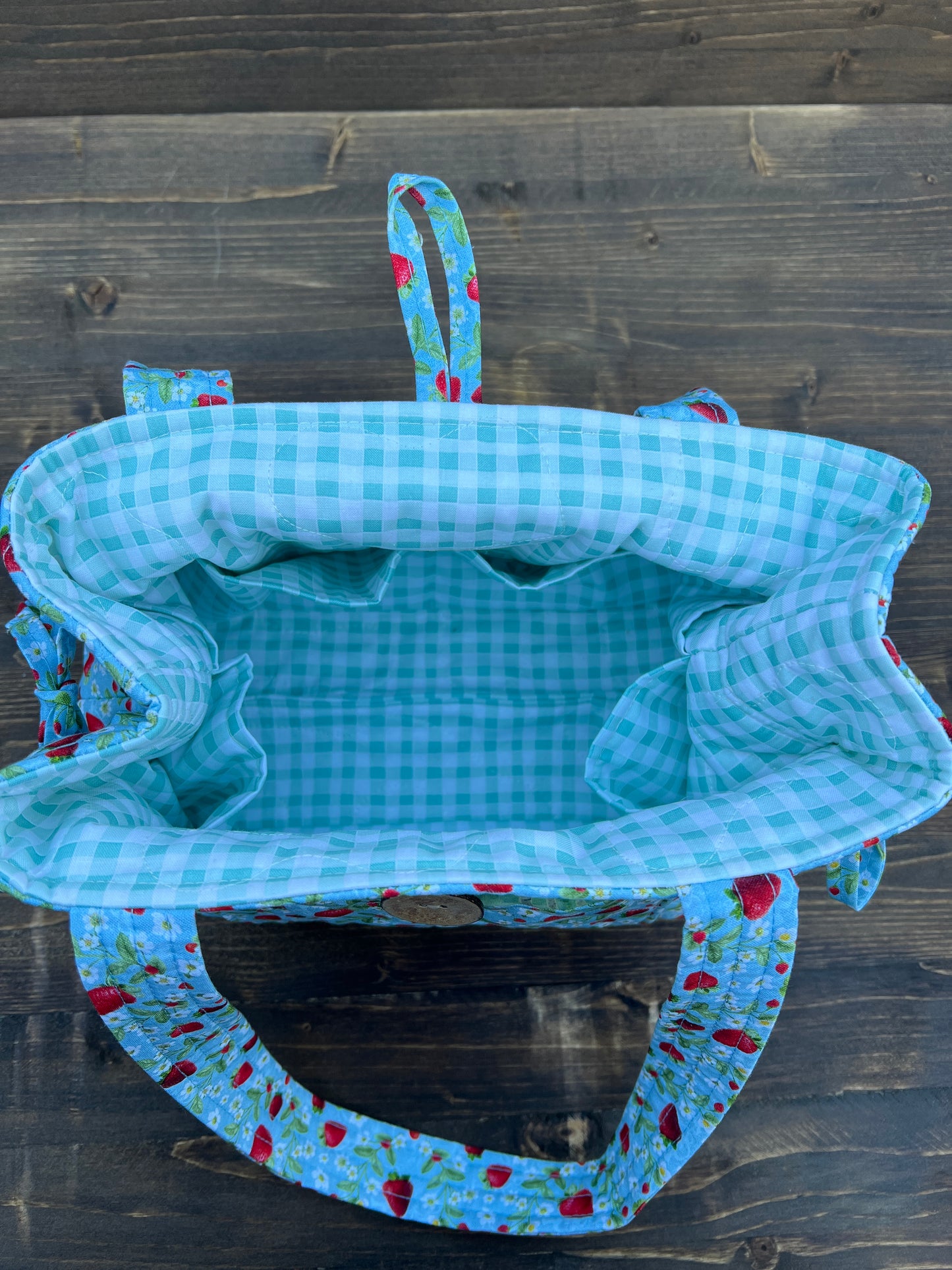 Strawberry Mini Bow Tucks Bag