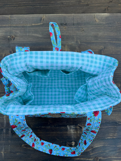 Strawberry Mini Bow Tucks Bag
