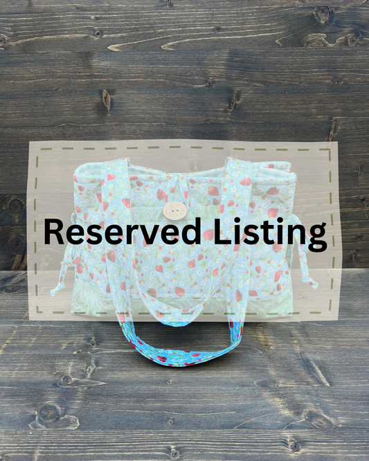 Reserved Listing: Strawberry Mini Bow Tucks Bag
