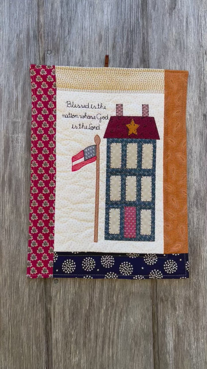 Blessed Nation Small Wall Hanging