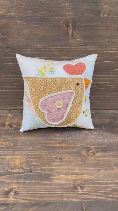 Chicken Bowl Filler Pillow - spring colors